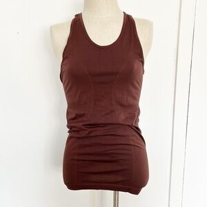 Zyia Active Dark Brown‎ Racerback Tank Top Small
